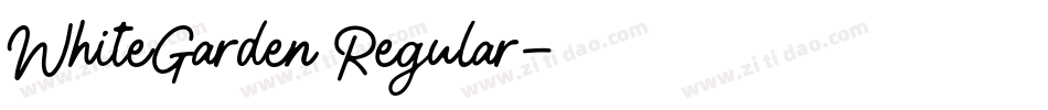 WhiteGarden Regular字体转换